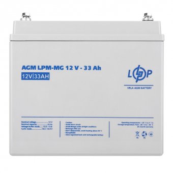 картинка Аккумулятор мультигелевый LPM-MG 12V - 33 Ah от интернет магазина Radiovip