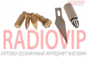 картинка Паяльник-выжигатель ZD-707A 220V/30W +6 насадок, арт. ZD-707A 30W от интернет магазина Radiovip
